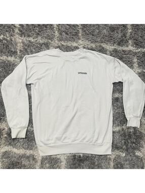 SPRWMN Women's White and Grey Sweatshirt